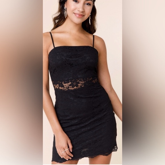 Mi Ami Sexy Black Lace Dress - Picture 2 of 10